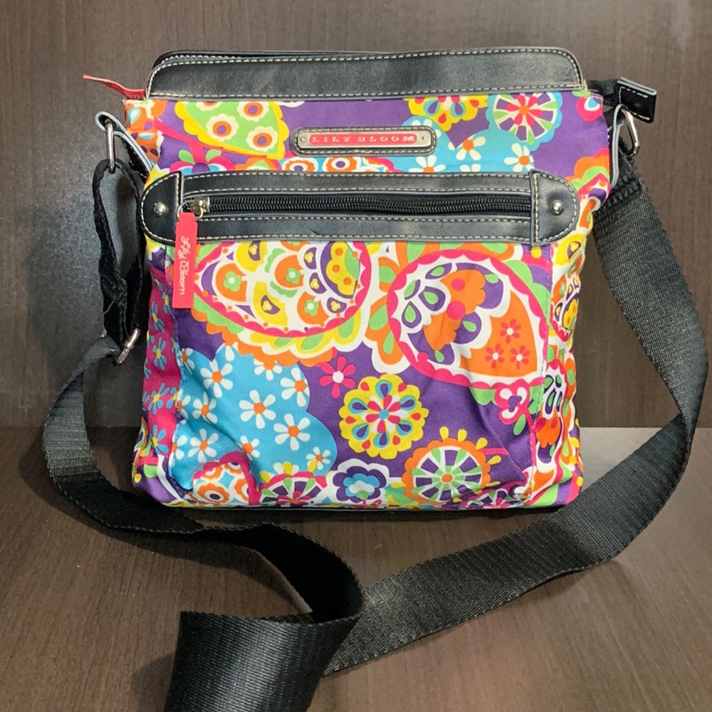 Lily Bloom Owl-ilver Twist Multi Section Crossbody Bag Eco Friendly 10x11x2.5